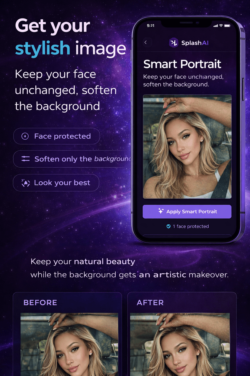 SplashAI smart portrait mode