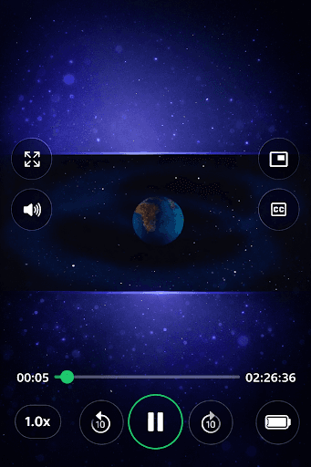 MPlayer video playback screen