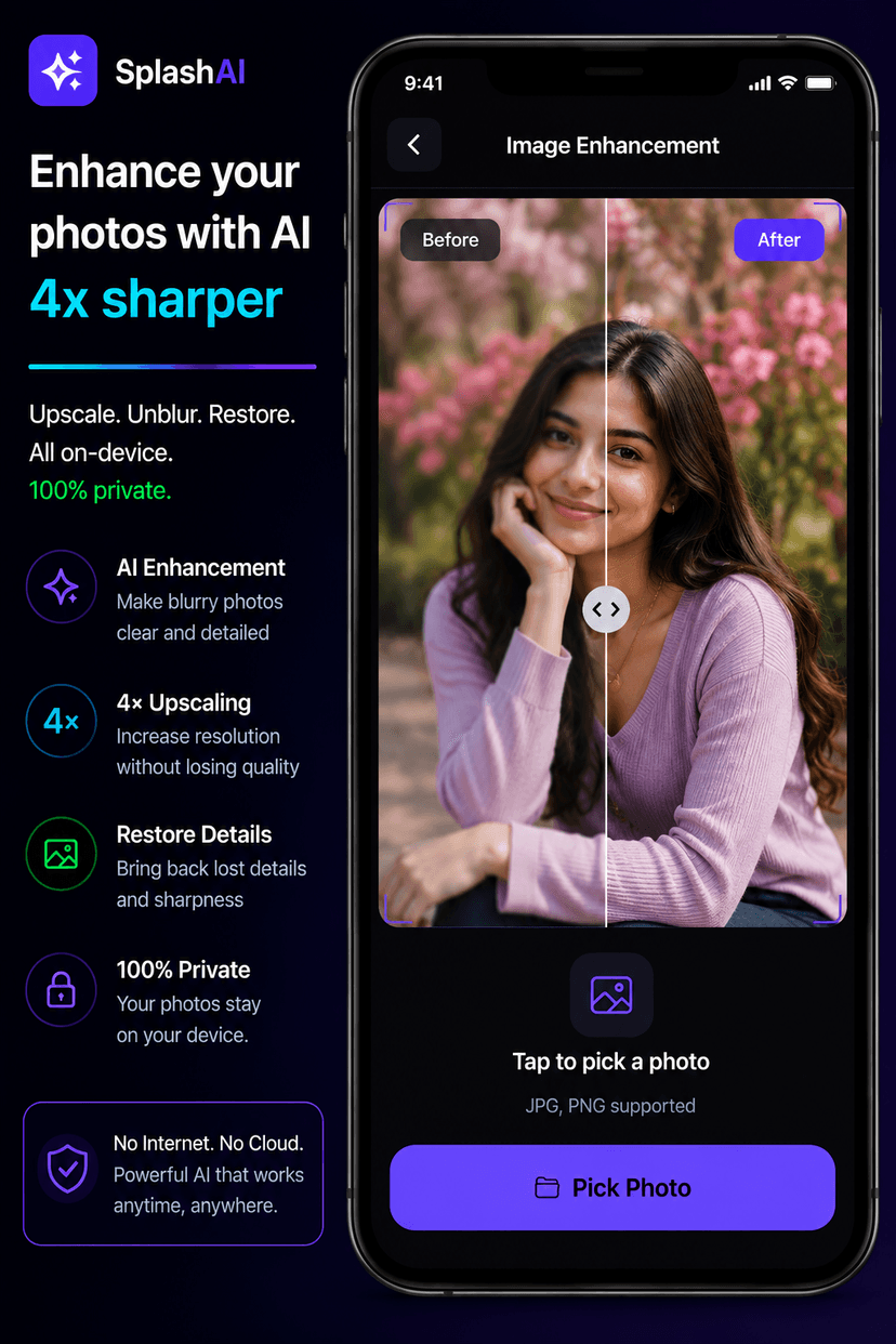 SplashAI image enhancement