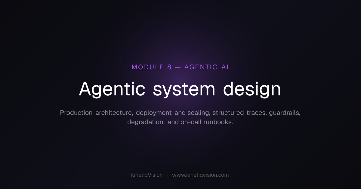 Agentic system design – AI: From Basics to GenAI